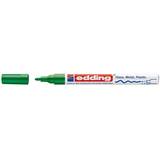 Edding Marker permanent Edding 751 cu vopsea, corp metalic, varf rotund, 1-2 mm, verde