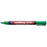 Edding Marker permanent Edding 370, corp plastic, varf rotund, 1 mm, verde