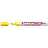 Edding Marker permanent Edding 8750, cu vopsea, corp aluminiu, varf rotund, 2-4 mm, galben