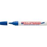 Edding Marker permanent Edding 8300 Industrial, corp metalic, varf rotund, 1.5-3 mm, albastru