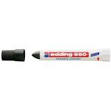 Edding Marker permanent Edding 950 Industrial, corp plastic, varf rotund, 10mm, negru