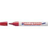 Edding Marker permanent Edding 8300 Industrial, corp metalic, varf rotund, 1.5-3 mm, rosu