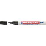 Edding Marker permanent Edding 8300 Industrial, corp metalic, varf rotund, 1.5-3 mm, negru