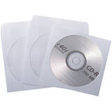 Generic Plic CD, 124 x 127 mm, fereastra, alb, gumat , 90 g/mp, 25 buc/set