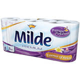 Milde Hartie igienica Milde Premium, 3 straturi, 8 role/set