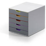 Durable Organizator cu sertare Durable Varicolor, 5 sertare