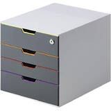 Durable Organizator  documente, Durable Varicolor, cu 4 sertare