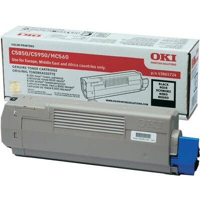 Toner imprimanta BLACK 43865724 8K ORIGINAL OKI C5850N