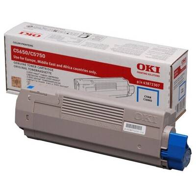 Toner imprimanta CYAN 43872307 2K ORIGINAL OKI C5650N