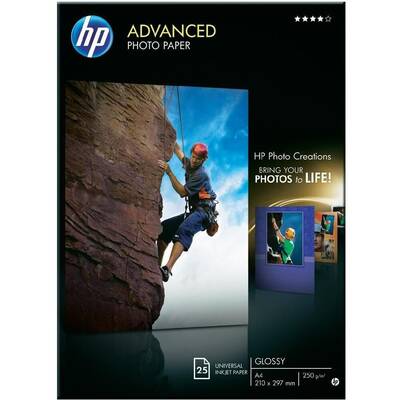 Hartie Foto HP Advanced Glossy Photo A4 25 coli