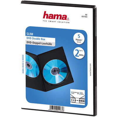 Hama Carcasa subtire DVD , neagra, 51183