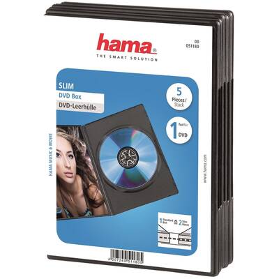 Hama Carcasa subtire, DVD , neagra, 51180