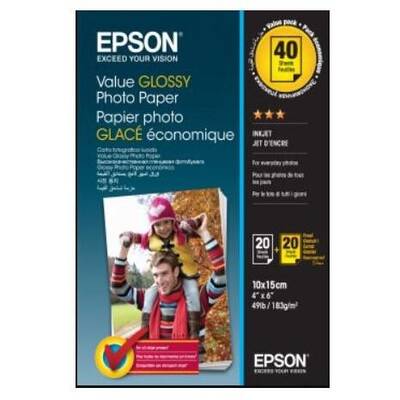 Hartie Foto Epson Photo Glossy 10x15 cm (4x6 inch) 40 coli