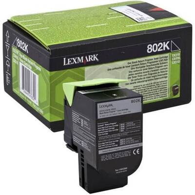 Toner imprimanta Lexmark 80C20K0 Black Return