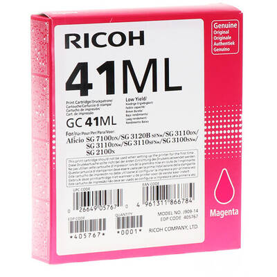 Toner imprimanta MAGENTA 405767 GC-41ML 0,6K ORIGINAL RICOH AFICIO SG 2100N