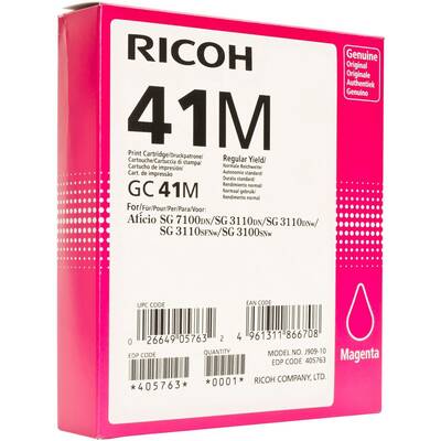 Toner imprimanta MAGENTA 405763 GC-41M 2,2K ORIGINAL RICOH AFICIO SG 3100SNW