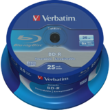 VERBATIM BluRay BD-R Single layer DATALIFE [ Spindle 25 | 25GB | 6x ]
