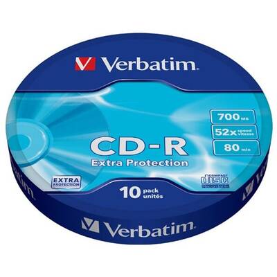 CD-R 10 pcs, 700MB, 52x, wrap EXTRA PROTECTION