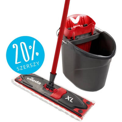 Mop Vileda Ultramax XL Box Dry & Wet Microfibră Negru, Roșu