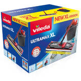 VILEDA Mop Vileda Ultramax XL Box Dry & Wet Microfibră Negru, Roșu