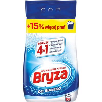 Bryza 4w1 Pulbere de spălat pentru țesături albe 6.825 kg (5908252001446)