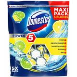 DOMESTOS Odorizant toaleta Domestos Power 5 Maxi Pack Lime, 5 x 55 g