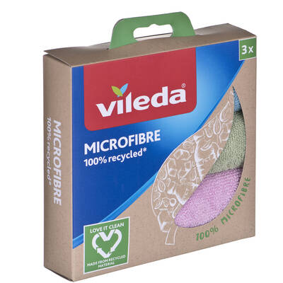 Pânză din microfibră VILEDA 100% reciclată 3 buc.