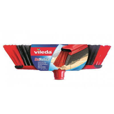 VILEDA 151221 mătură Interior cu peri moi/duri Polietilen tereftalat (PET), cauciuc negru, gri, roșu