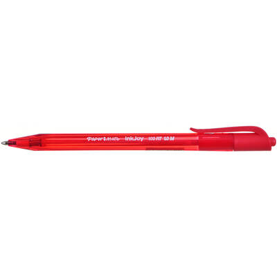 Papermate InkJoy 100 RT Red Clip-on retractable ballpoint pen Medium 20 pc(s)