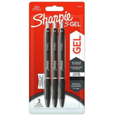 Gel Pen Sharpie S Gel Black - 3 pcs.