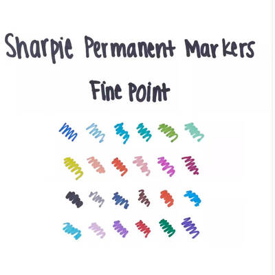 Marker permanent Sharpie Fine Point Vârf fin Albastru