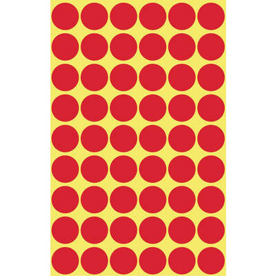 Banda etichete AVERY Zweckform Colour Coding Dots, Red