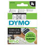 Banda etichete Dymo D1 Standard - Black on White - 6mm