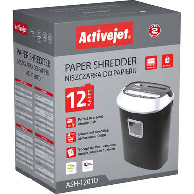 Activejet ASH-1201D paper and documents shredder