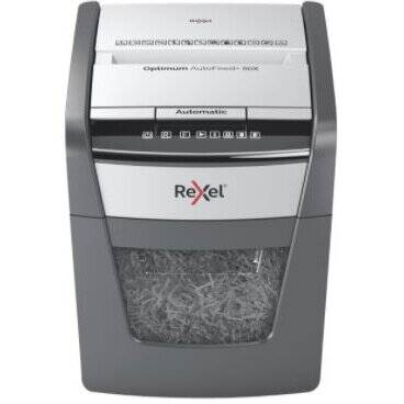 Rexel AutoFeed+ 50X shredder, P-4, cuts confetti cut (4x28mm), 50 sheets, 20 litre bin