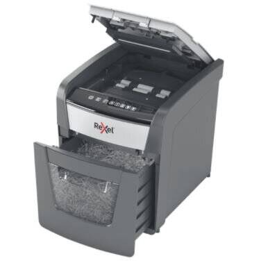 Rexel AutoFeed+ 50X shredder, P-4, cuts confetti cut (4x28mm), 50 sheets, 20 litre bin