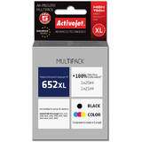 ACTIVEJET COMPATIBIL, HP 652 XL,  1 x 20 ml, 1 x 21 ml, black+color
