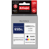 ACTIVEJET COMPATIBIL AH-650RX for HP printer; HP 650 CZ102AE replacement; Premium; 1 x 20 ml, 1 x 21 ml; black, color