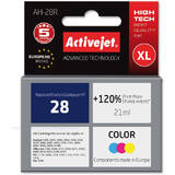 ACTIVEJET COMPATIBIL AH-28R for HP printer, HP 28 C8728A replacement; Premium; 21 ml; color