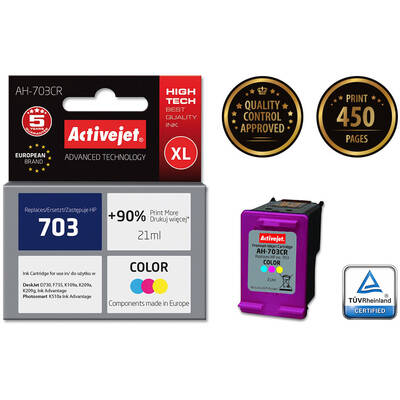 Cartus Imprimanta ACTIVEJET COMPATIBIL for Hewlett Packard No.703 CD888AE