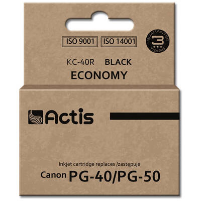 Cartus Imprimanta ACTIS COMPATIBIL KC-40R for Canon printer; Canon PG-40 / PG-50 replacement; Standard; 25 ml; black