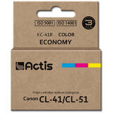 ACTIS COMPATIBIL KC-41R for Canon printer; Canon CL-41/CL-51 replacement; Standard; 18 ml; color