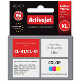 ACTIVEJET COMPATIBIL AC-41R for Canon printer; Canon CL-41/CL-51 replacement; Premium;18 ml; color
