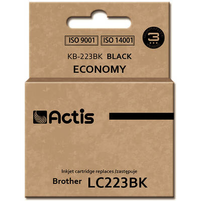 Cartus Imprimanta ACTIS COMPATIBIL KB-223BK for Brother printer; Brother LC223BK replacement; Standard; 16 ml; black