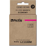 ACTIS COMPATIBIL KB-1100M for Brother printer; Brother LC1100M/LC980M replacement; Standard; 19 ml; magenta