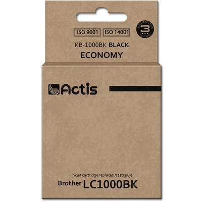 Cartus Imprimanta ACTIS COMPATIBIL KB-1000BK for Brother printer; Brother LC1000BK/LC970BK replacement; Standard; 36 ml; black