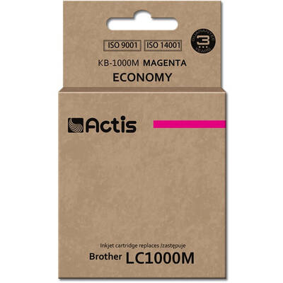 Cartus Imprimanta ACTIS COMPATIBIL KB-1000M for Brother printer; Brother LC1000M/LC970M replacement; Standard; 36 ml; magenta