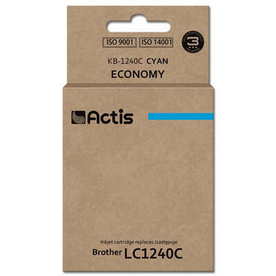 Cartus Imprimanta ACTIS COMPATIBIL KB-1240C for Brother printer; Brother LC1240C/LC1220C replacement; Standard; 19 ml; cyan