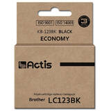 ACTIS COMPATIBIL KB-123Bk for Brother printer; Brother LC123BK/LC121BK replacement; Standard; 10 ml; black