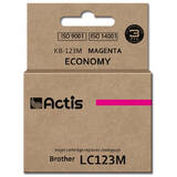 ACTIS COMPATIBIL KB-123M for Brother printer; Brother LC123M/LC121M replacement; Standard; 10 ml; magenta